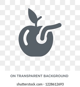 Worm icon. Worm design concept from Agriculture, Farming and Gardening collection. Simple element vector illustration on transparent background.