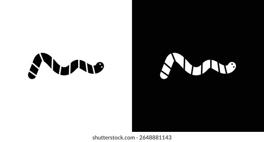 Ícone Worm de um vetor de estilo plano