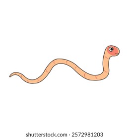 worm icon illustration design template