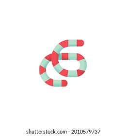 worm Icon Isolated On White Background 