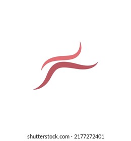 Plantilla vectorial de ilustración de diseño de logotipo de icono de gusano
