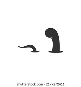 Worm icon logo design illustration vector template