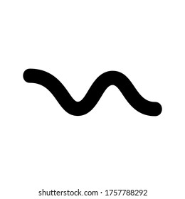 worm  icon or logo isolated sign symbol vector illustration - high quality black style vector icons

