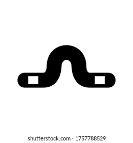 worm  icon or logo isolated sign symbol vector illustration - high quality black style vector icons
