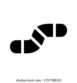 worm  icon or logo isolated sign symbol vector illustration - high quality black style vector icons
