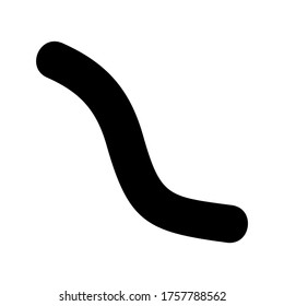 worm  icon or logo isolated sign symbol vector illustration - high quality black style vector icons

