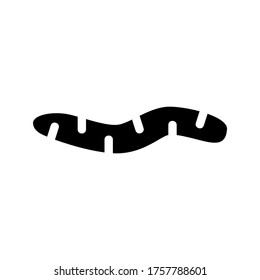 worm  icon or logo isolated sign symbol vector illustration - high quality black style vector icons
