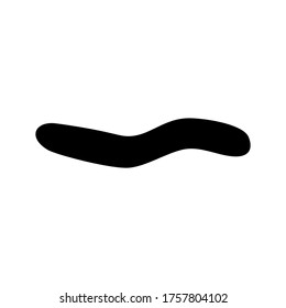 Wurmsymbol oder Logo einzeln auf Zeichen, Vektorgrafik - hochwertige Vektorsymbole im schwarzen Stil