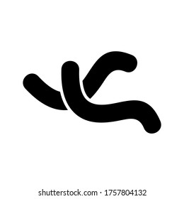 worm  icon or logo isolated sign symbol vector illustration - high quality black style vector icons