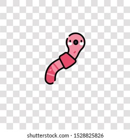 worm icon sign and symbol. worm color icon for website design and mobile app development. Simple Element from sailor collection for mobile concept and web apps icon.