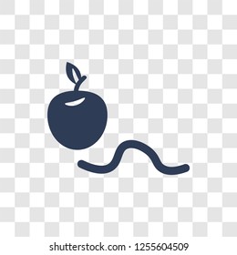 Worm icon. Trendy Worm logo concept on transparent background from Agriculture Farming and Gardening collection