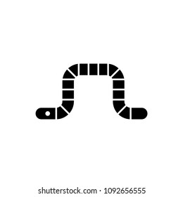 Worm icon vector illustration
