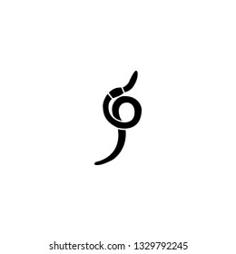 worm icon vector. worm sign on white background. worm icon for web and app