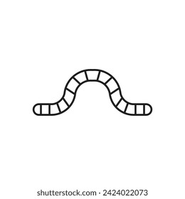 worm icon vector template illustration logo design
