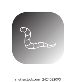 worm icon vector template illustration logo design