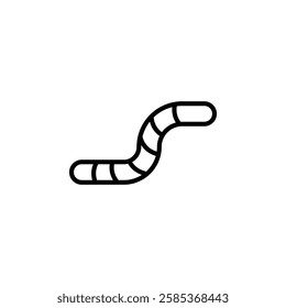 worm iconVector illustration in black