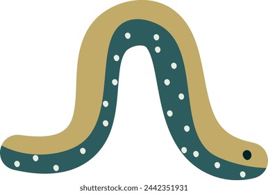 Worm Insect Abstract Vector Illustration