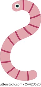 Worm Insect Abstract Vector Illustration