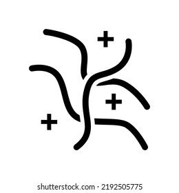 worm jelly candy gummy glyph icon vector. worm jelly candy gummy sign. isolated symbol illustration