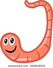 Elemento de Vector de alfabeto de letra de gusano