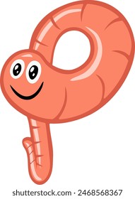 Elemento de Vector de alfabeto de letra de gusano