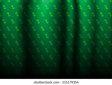 worm line pattern dark green