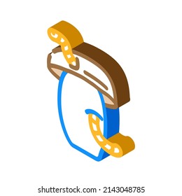 worm mushroom isometric icon vector. worm mushroom sign. isolated symbol illustration