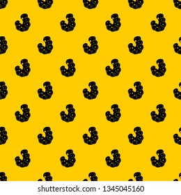 Worm pattern seamless vector repeat geometric yellow for any design