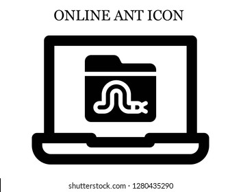 Worm search icon. Editable Worm search icon for web or mobile.