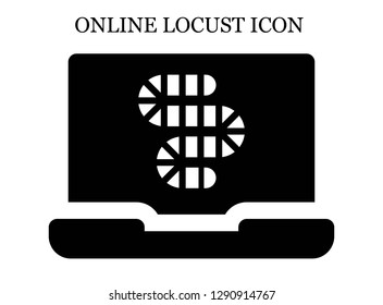 Worm search icon. Editable Worm search icon for web or mobile.