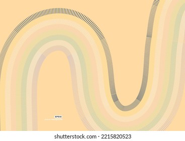 Wurmform mit Kurvenbiologie-Hintergrund für Werbebroschüren-Banner-Website-Cover Produktpaket-Design-Präsentation Vektorgrafiken.