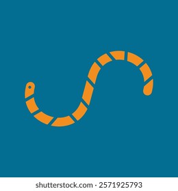 Worm trendy lovely creative abstract vector illustration colorful useful design.eps