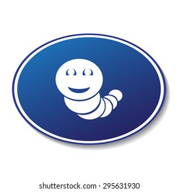 Worm vector icon
