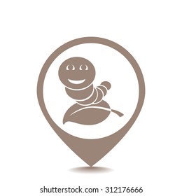 Worm vector icon