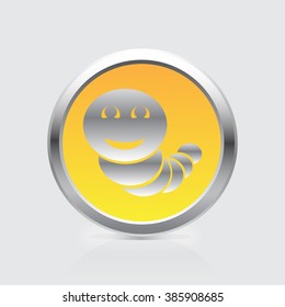 Worm vector icon