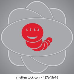 Worm vector icon