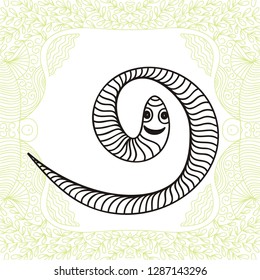 Worm. Vector illustration