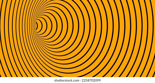 optische Täuschung von Wormhole. Optische Kunsthintergrund.