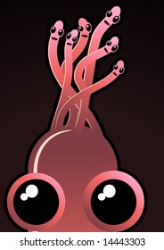 Worms cartoon