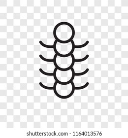 Worms vector icon isolated on transparent background, Worms logo concept