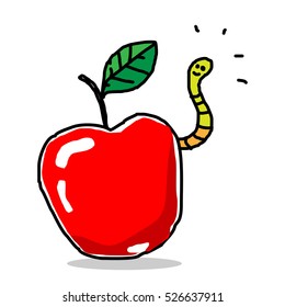 wormy apples