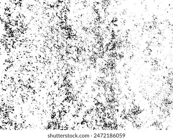 Worn black grunge texture. Dark grainy texture on white background. Dust overlay textured. Grain