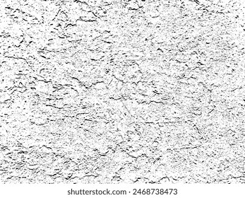 Worn black grunge texture isolated on white background.. Distress paper overlay. Dark grainy texture. Dust overlay textured. Grain noise particles. Weathered effect. Torn graininess pattern. EPS 10