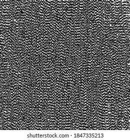 Worn black and white fabric made of cotton. Distressed cloth background.