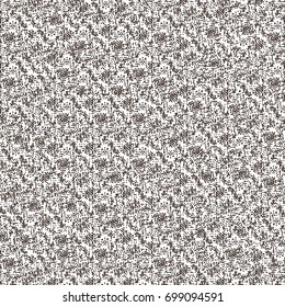 Worn carpet texture. Monochrome with geometric elements. Abstract vector.