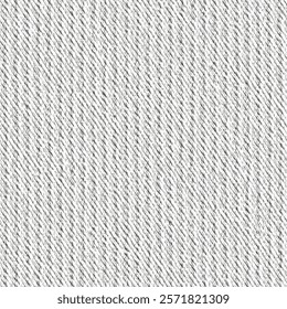 Worn and dirty gray cloth of hemp and cotton.Old jute fabric with vertical ridges. Grunge textile background. Seamless pattern. Abstract vector.