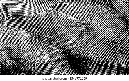 Worn down wallpaper pattern design. Broken plaster and grunge damask effect. Distressed overlay texture design. Vector illustration. Eps10.