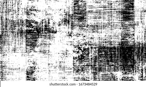 Worn down wallpaper pattern design. Broken plaster and grunge damask effect. Distressed overlay texture design. Vector illustration. Eps10.