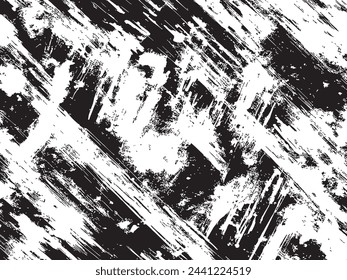 Worn down wallpaper pattern design in style grunge. Distressed overlay texture design. Vector illustration.