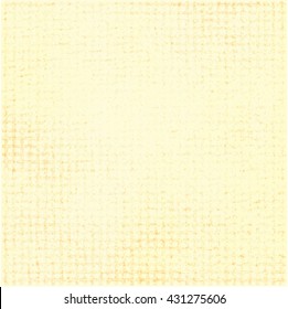Worn grid paper. Yellow background. Abstract vector.